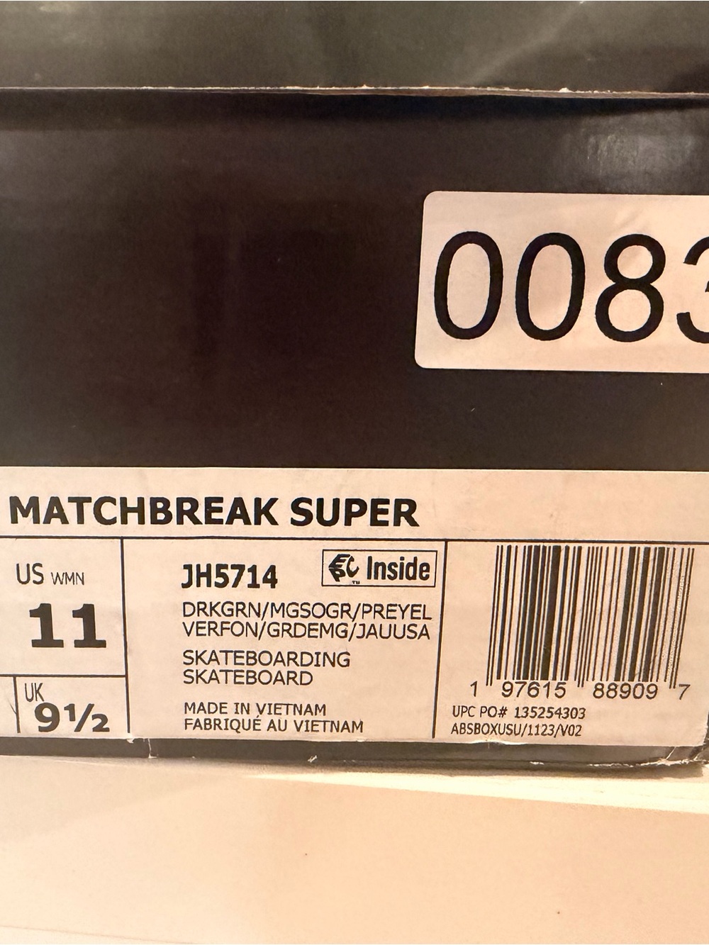 Adidas Matchbreak Super Skateboarding 11 men